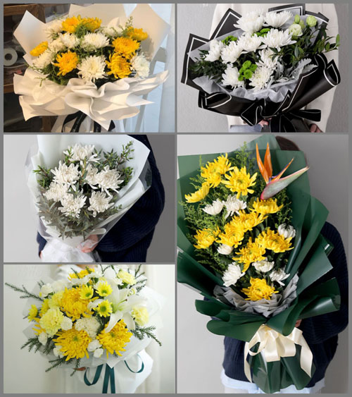 河南郑州新密市大隗镇白事花束代送